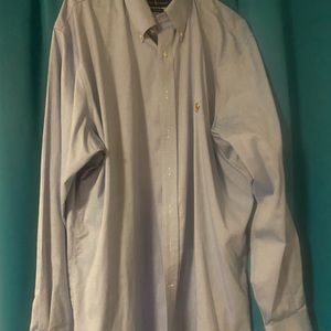 Blue polo by Ralph Lauren button down
